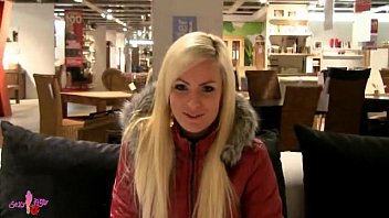 Blonde In Shop Porn