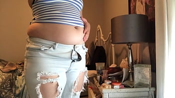 Big Belly Girl Porn Clothed